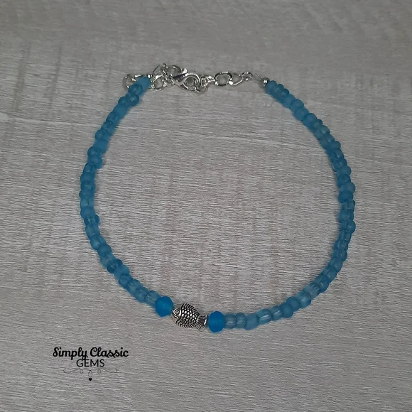 Fish Seed Bead Anklet - Picture 3 of 3